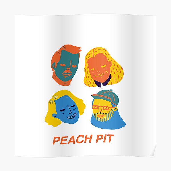 Peach Pit Band Posters Redbubble