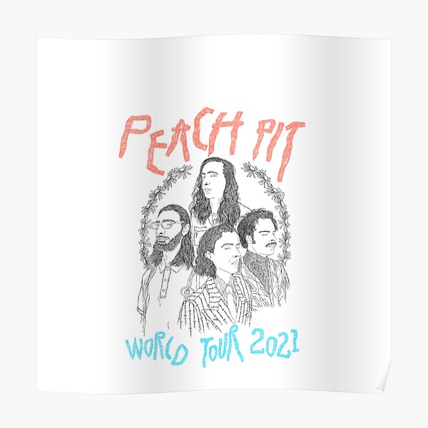 Peach Pit Band Posters Redbubble