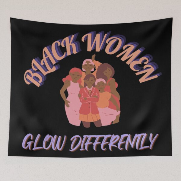 Item preview, Black Women Glow Differently designed and sold by Simi2020.