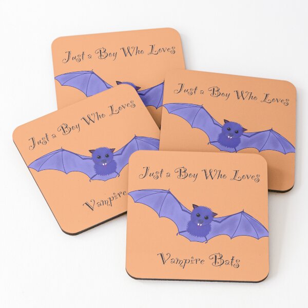 Item preview, Just a boy who loves vampire bats on orange  designed and sold by QuirkyCraftz.