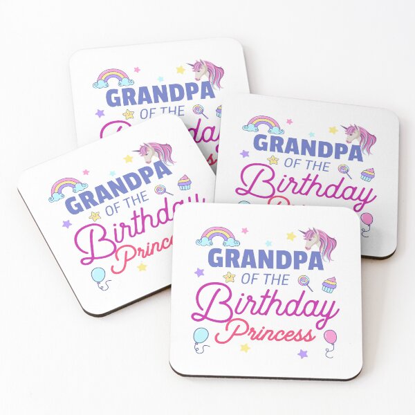 Item preview, Grandpa Of The Birthday Princess Unicorn designed and sold by dfranc.