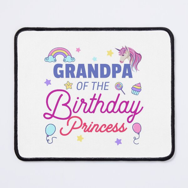 Item preview, Grandpa Of The Birthday Princess Unicorn designed and sold by dfranc.