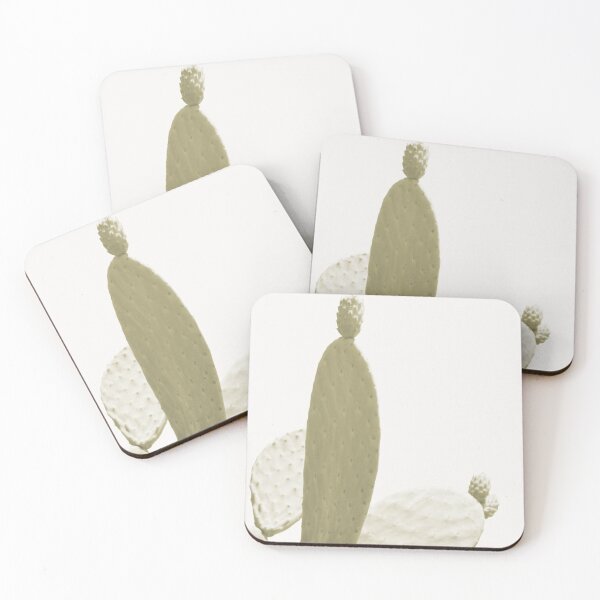 Item preview, Minimalist modern green prickly pear cactus designed and sold by by-jwp.