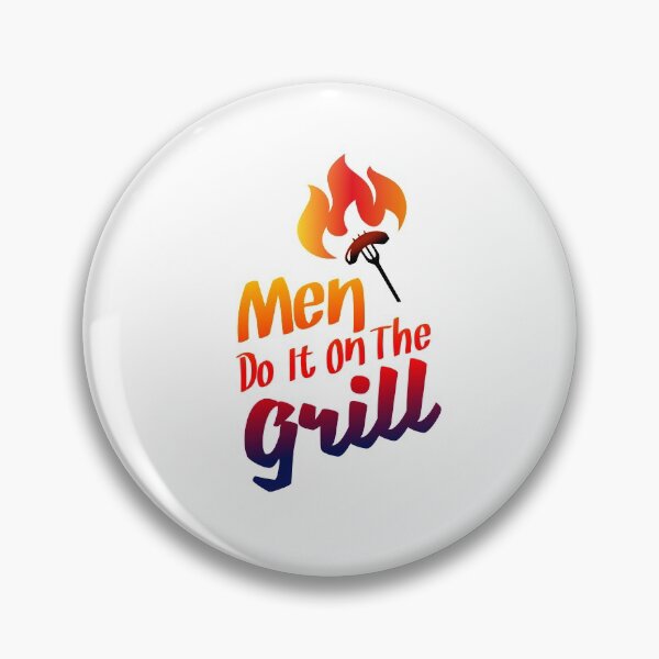 Item preview, Man Do it on the Grill BBQ Design Grillmaster designed and sold by Hanna Kovalchuk.