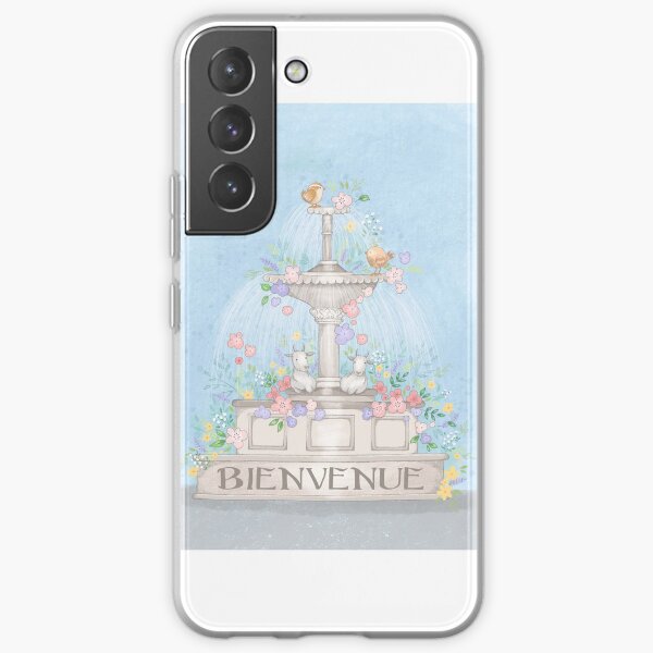 Pretty Flowers Water Fountain Samsung Galaxy Soft Case