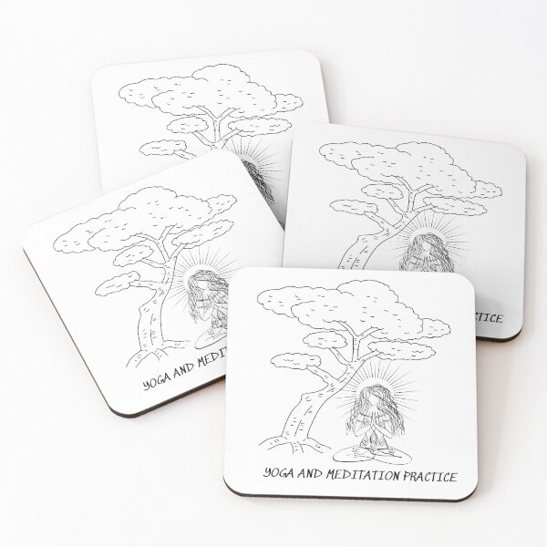 Item preview, Yoga and meditation practice design designed and sold by LapuniStore.