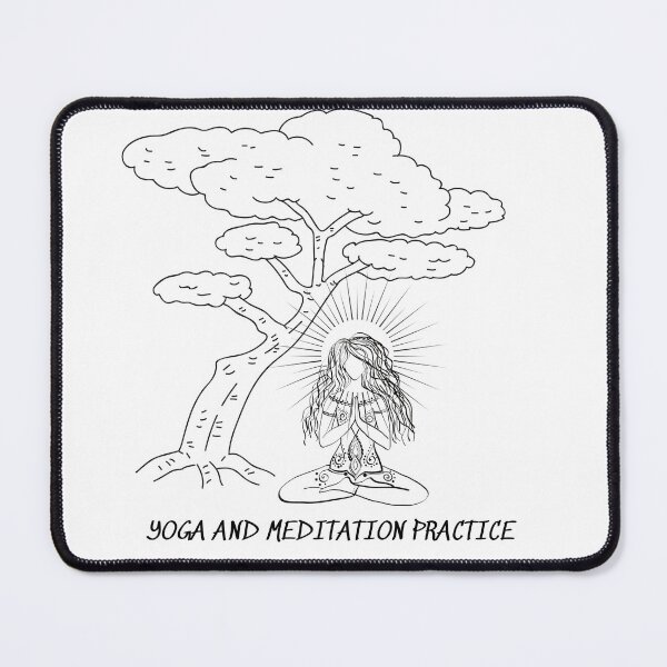 Item preview, Yoga and meditation practice design designed and sold by LapuniStore.