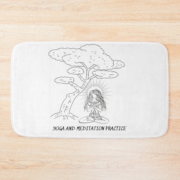 Item preview, Yoga and meditation practice design designed and sold by LapuniStore.