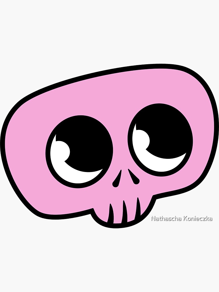Cute Pink Skull by artbynath
