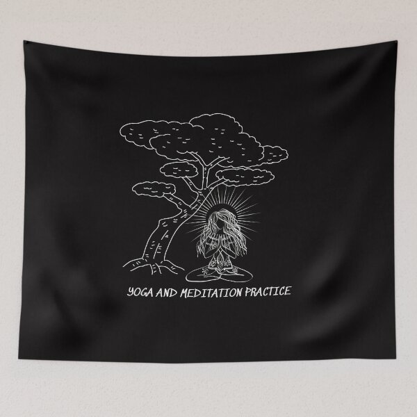 Item preview, Yoga and meditation practice design designed and sold by LapuniStore.
