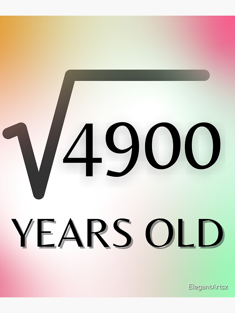 square-root-of-4900-sticker-for-sale-by-elegantartsz-redbubble