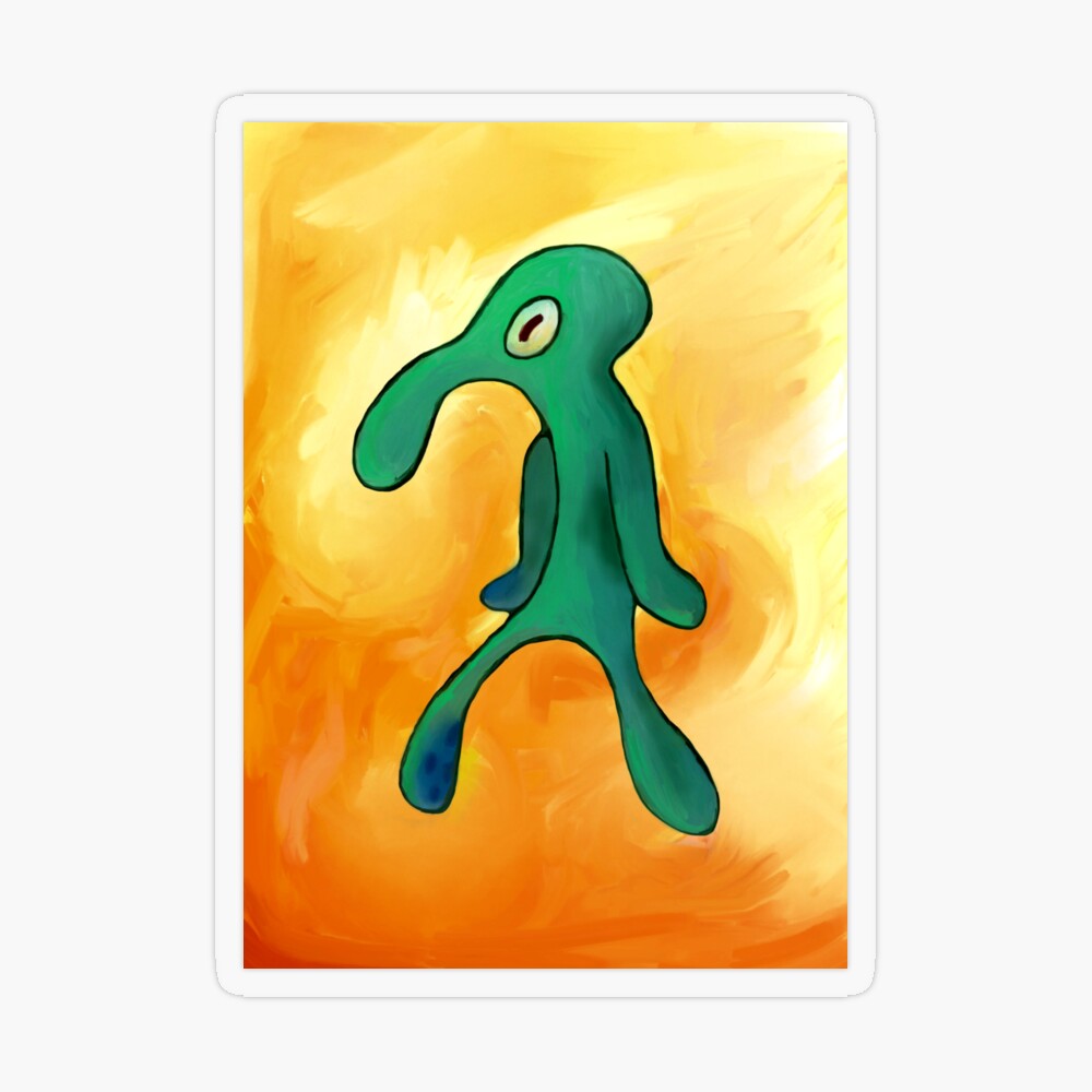 Bold And Brash Squidward Art HD Recolour Remaster Funny Meme