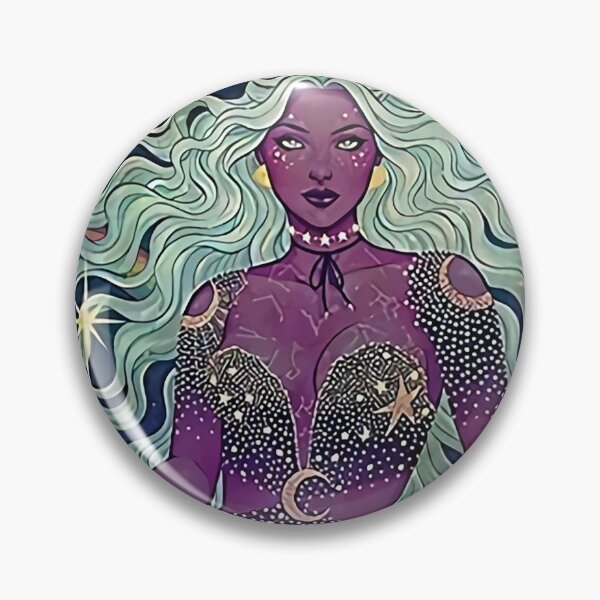 Item preview, White Hair Violet Skin Moon Girl designed and sold by Doris Abney.