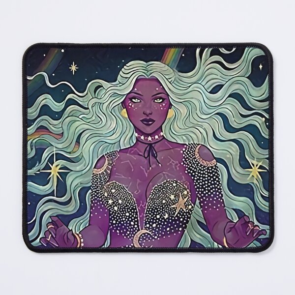 Item preview, White Hair Violet Skin Moon Girl designed and sold by Doris Abney.