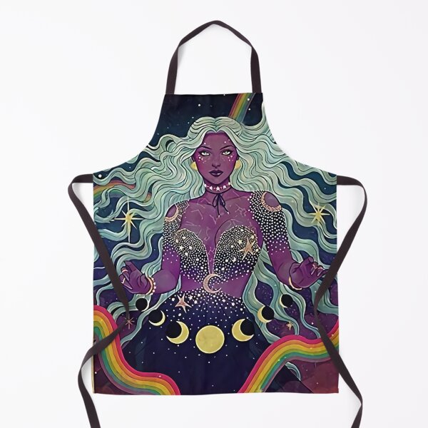 Item preview, White Hair Violet Skin Moon Girl designed and sold by Doris Abney.