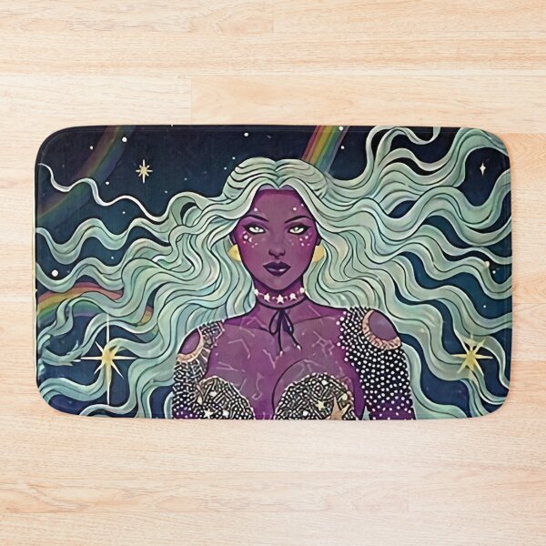 Item preview, White Hair Violet Skin Moon Girl designed and sold by Doris Abney.