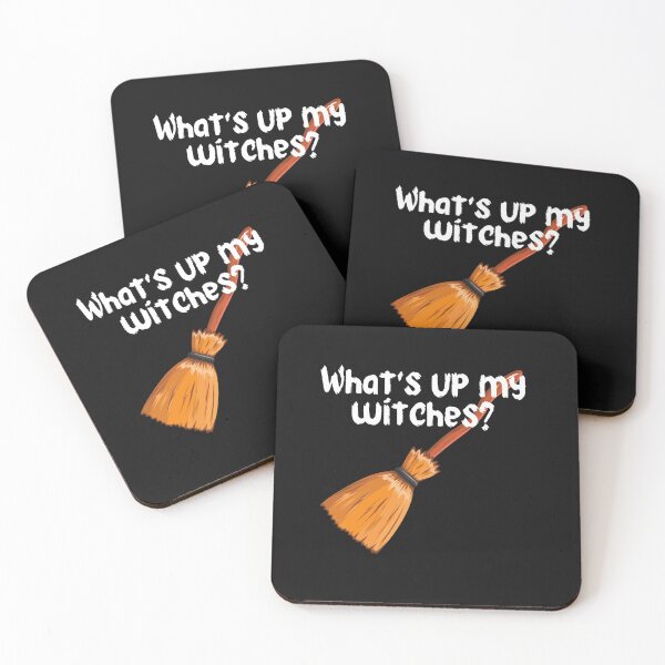 Item preview, Whats up my witches Funny Halloween Broomstick Design designed and sold by Click-Like.