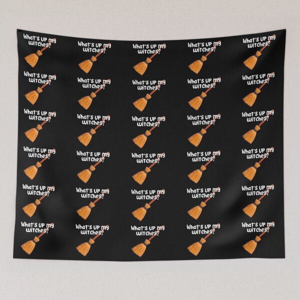 Item preview, Whats up my witches Funny Halloween Broomstick Design designed and sold by Click-Like.