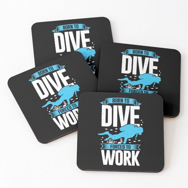 Item preview, Born To Dive Forced To Work Scuba Diver Gift designed and sold by Marcid95.