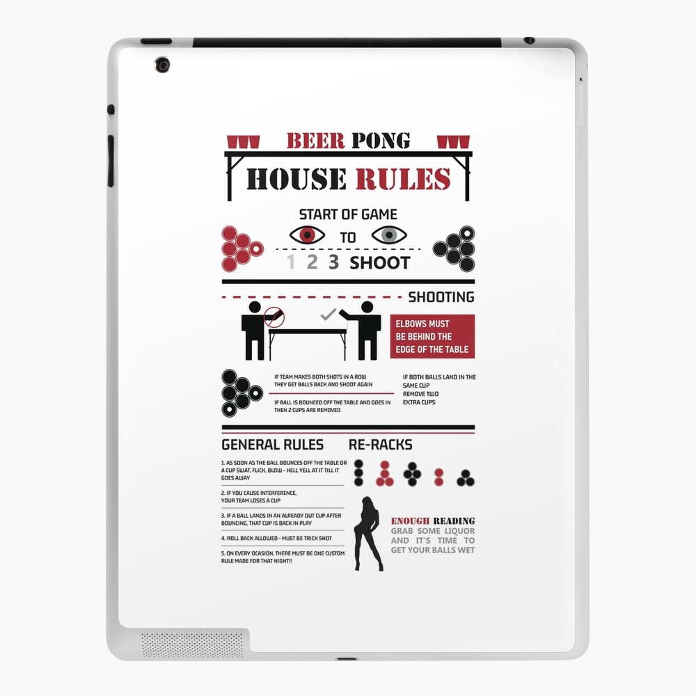 Poster for Sale mit Beer Pong Regeln von BanksyNB