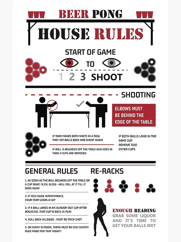 Beer Pong Rules - House/Party/College Rules
