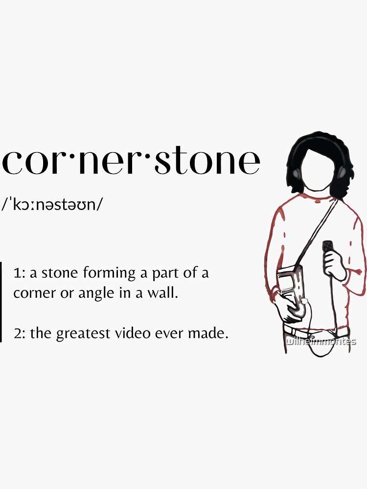 "cornerstone definition" Sticker for Sale by wilhelmmontes Redbubble