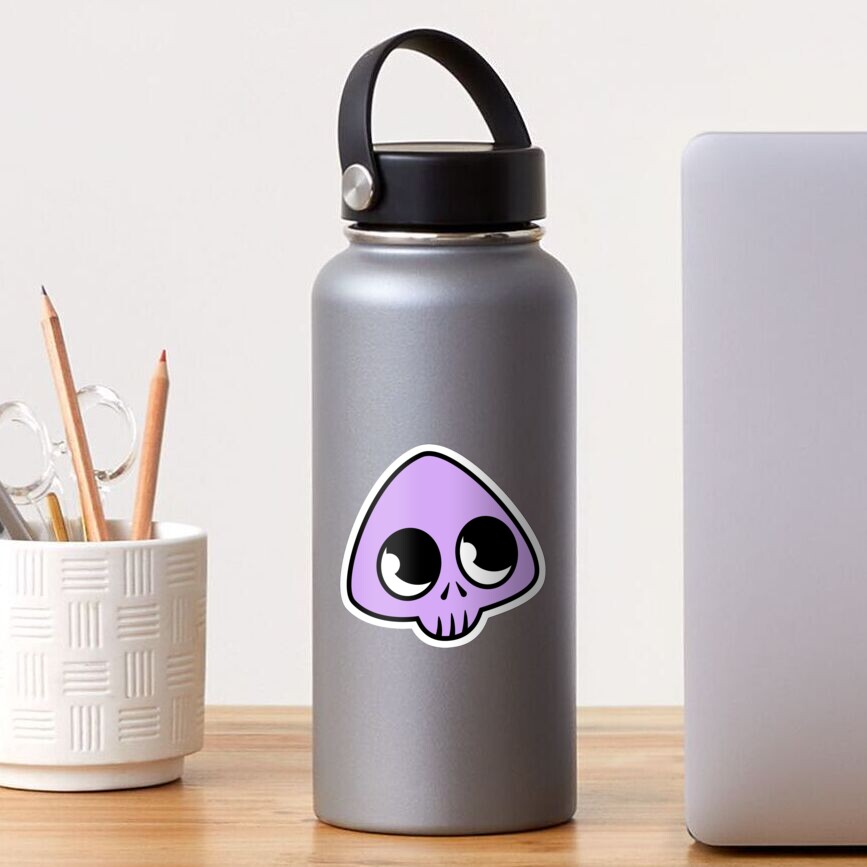 Cute Purple Skull Sticker