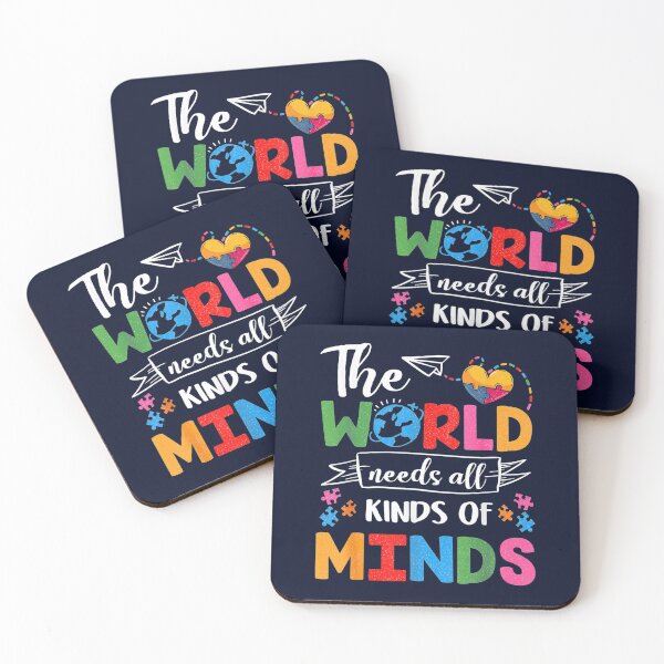 Item preview, The World Needs All Kinds Of Minds - Autism Awareness designed and sold by madtoyman.