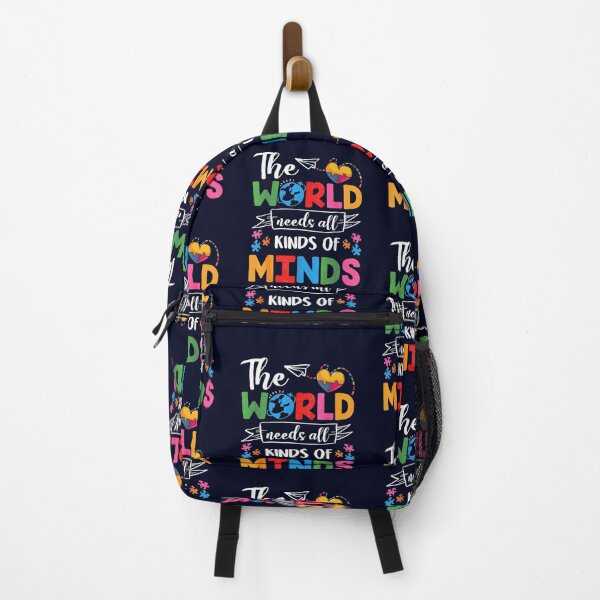 Item preview, The World Needs All Kinds Of Minds - Autism Awareness designed and sold by madtoyman.