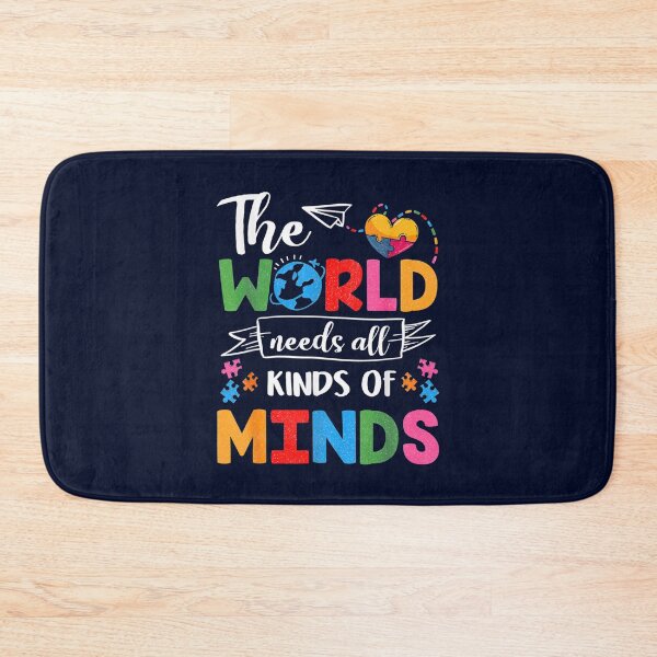 Item preview, The World Needs All Kinds Of Minds - Autism Awareness designed and sold by madtoyman.