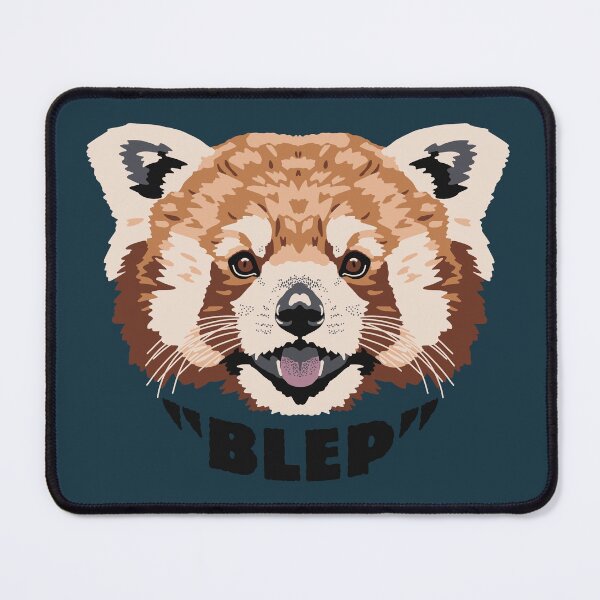 Item preview, 'Blep' - Red Panda Face - Dark Teal designed and sold by GeoCreate.
