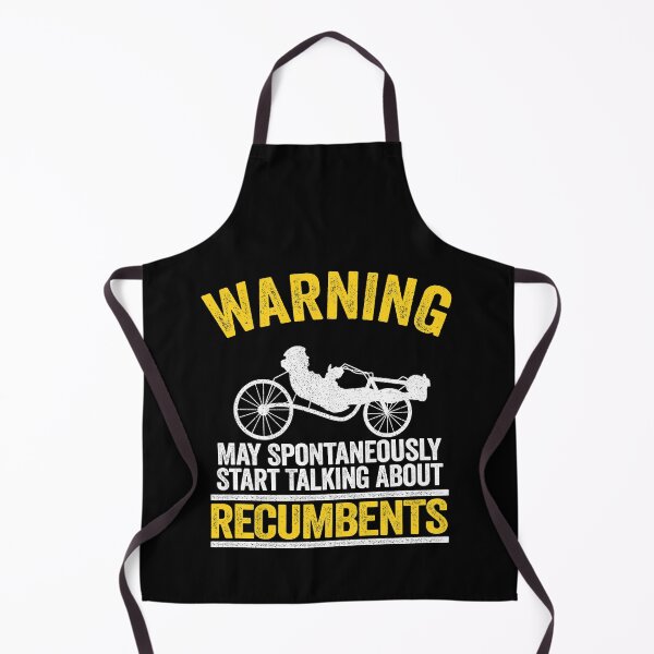 Item preview, Warning May Spontaneously Start Talking About Recumbents Funny Recumbent Bike designed and sold by Stronzi.