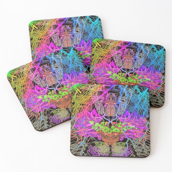Item preview, Psychedelic Rainbow, Eagle, and Moose (Blacklight) designed and sold by Discordant Dreams Art.