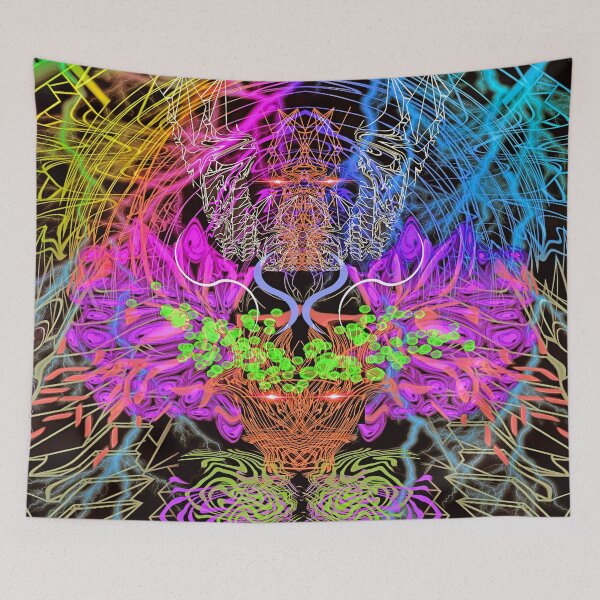 Item preview, Psychedelic Rainbow, Eagle, and Moose (Blacklight) designed and sold by Discordant Dreams Art.