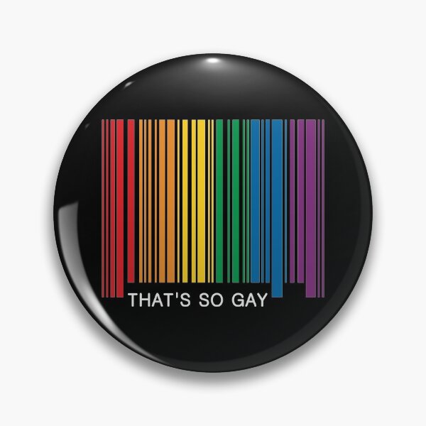 Item preview, That's So Gay Pride Barcode Graphic designed and sold by iscaStudioArt.