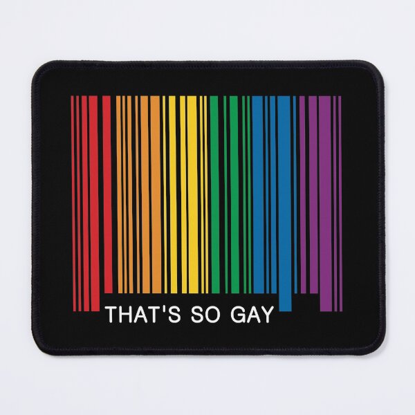 Item preview, That's So Gay Pride Barcode Graphic designed and sold by iscaStudioArt.