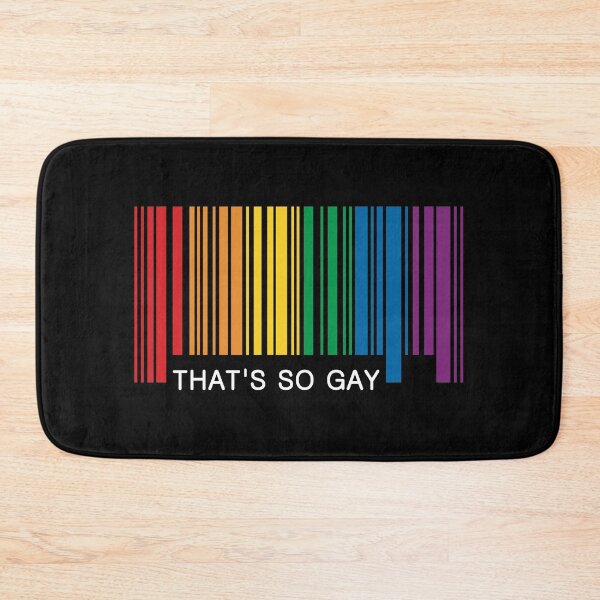 Item preview, That's So Gay Pride Barcode Graphic designed and sold by iscaStudioArt.