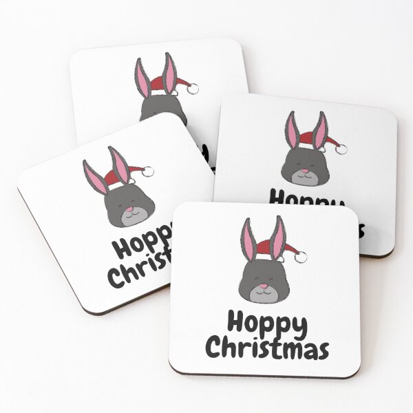 Item preview, Hoppy Happy Christmas Cartoon Bunny Rabbit  designed and sold by Designforoz.