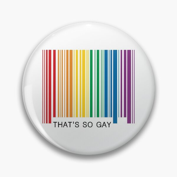 Item preview, That's So Gay Pride Barcode Graphic designed and sold by iscaStudioArt.
