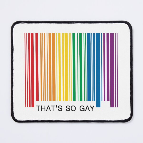 Item preview, That's So Gay Pride Barcode Graphic designed and sold by iscaStudioArt.