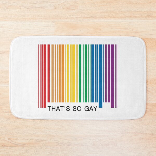 Item preview, That's So Gay Pride Barcode Graphic designed and sold by iscaStudioArt.