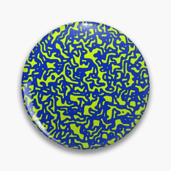 Item preview, 'Shindy'- V.6 Neon and BLUE Abstract DOODLE pattern by The Raumier designed and sold by N-W-T-S-I-O.