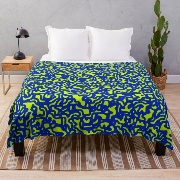 Item preview, 'Shindy'- V.6 Neon and BLUE Abstract DOODLE pattern by The Raumier designed and sold by N-W-T-S-I-O.