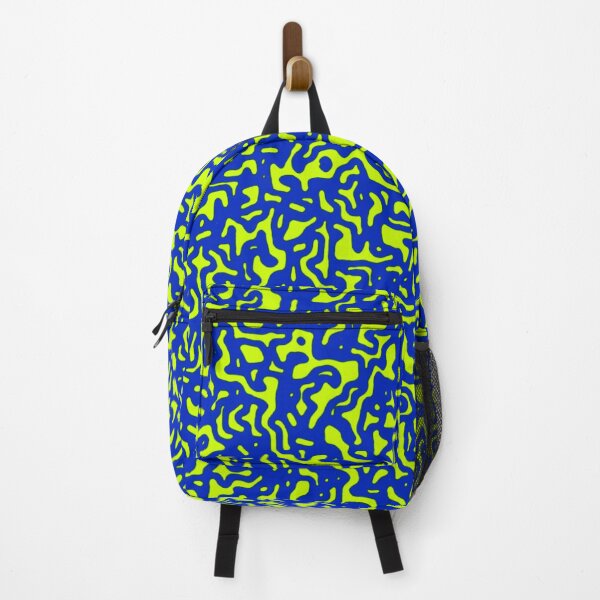 Item preview, 'Shindy'- V.6 Neon and BLUE Abstract DOODLE pattern by The Raumier designed and sold by N-W-T-S-I-O.
