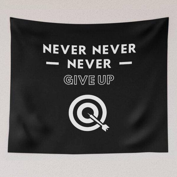 Item preview, Darts: Never never never give up designed and sold by TheGreenGoat.