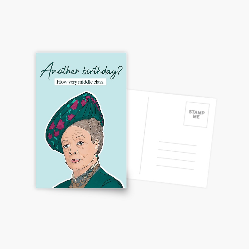 Downton Abbey Birthday Card