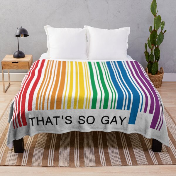 Item preview, That's So Gay Pride Barcode Graphic designed and sold by iscaStudioArt.