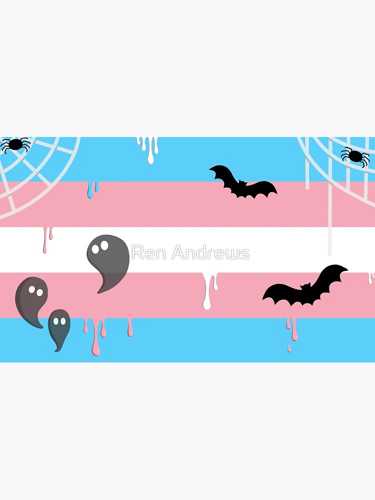 Halloween trans flag Photographic Print for Sale by Ren Andrews