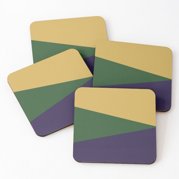 Item preview, NAVY BLUE, PINE (DARK) GREEN and GOLD GEOMETRIC DESIGN PRINT designed and sold by RachelMacht.