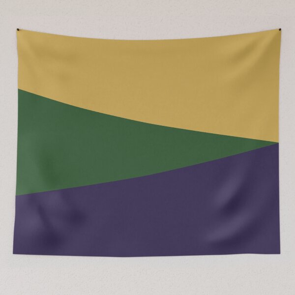 Item preview, NAVY BLUE, PINE (DARK) GREEN and GOLD GEOMETRIC DESIGN PRINT designed and sold by RachelMacht.
